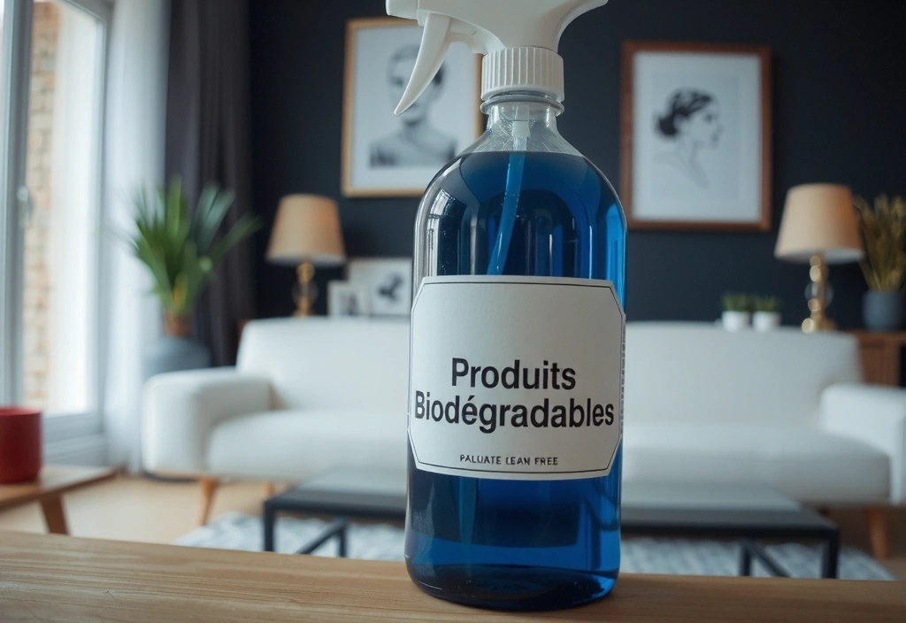 Étiquette produit biodégradable