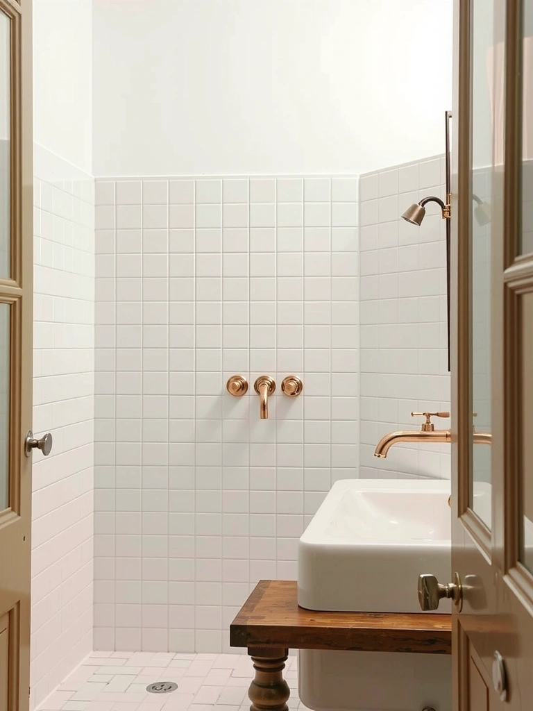 Salle de bain propre et lumineuse